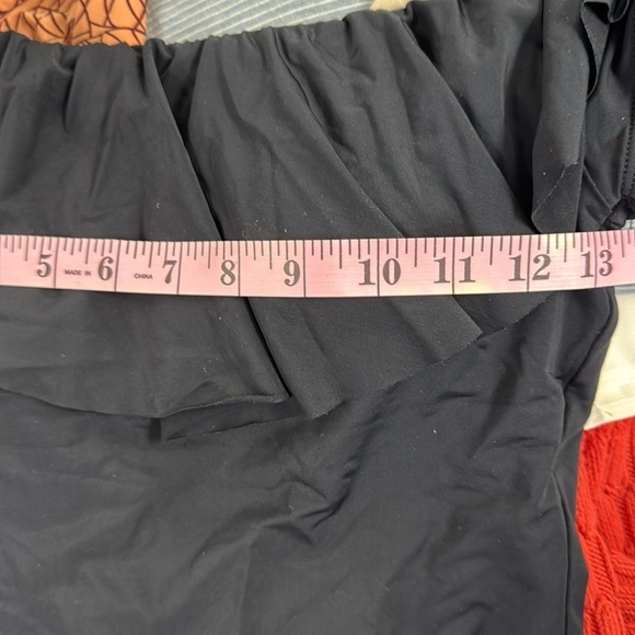 Trina Turk Black Gypsy Solids Off The Shoulder‎ Swimsuit One Piece - Picture 10 of 13